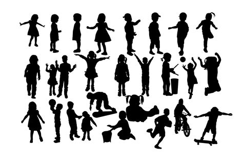 Children Silhouette Graphic By Twelvepapers · Creative Fabrica