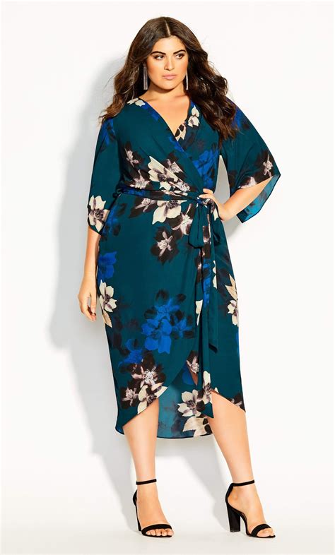 city chic decadent wrap midi dress in teal elegant dresses day dresses plus size dresses plus