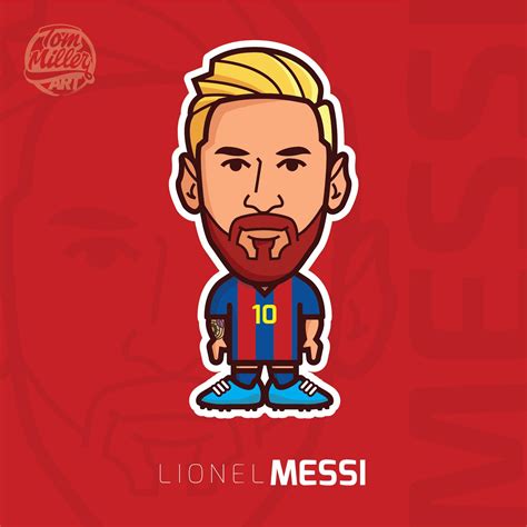 Gambar Lionel Messi Kartun
