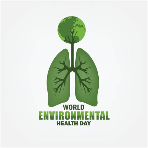 World Environmental Health Day Vector Green Design Concept Simple And
