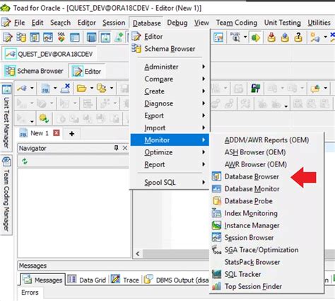 How To Monitor Database Activity With The Toad® Database Browser Utility