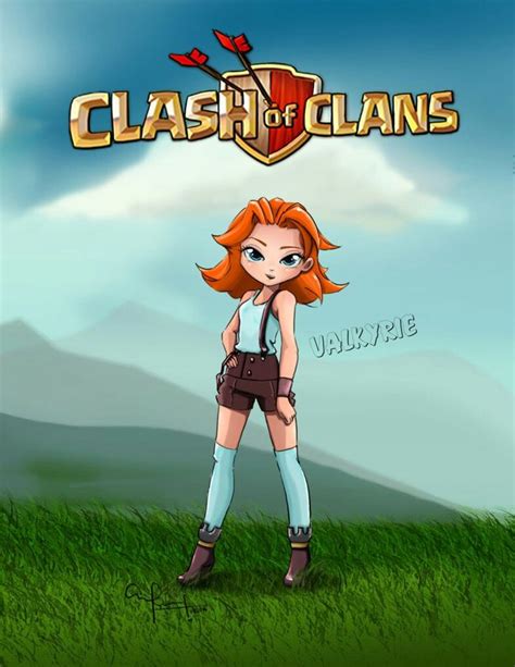 valkyrie clas of clan clash of clans clash royale personajes