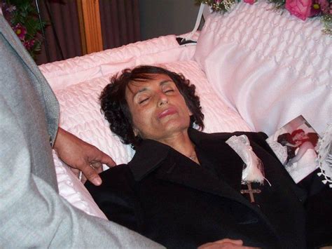 Diana Stanfill In Her Open Casket During Her Funeral Post Mortem