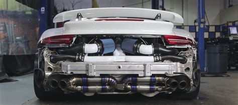 Porsche 911 Turbo Strips To Show Us A Stuning Custom Engine Compartment