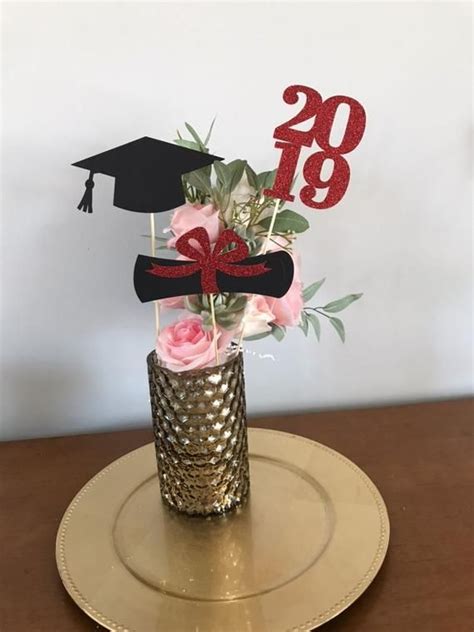Graduation Party Decorations 2019 Graduation Centerpiece Etsy 80th