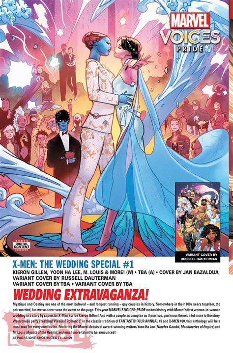 The Big Gay X-Men Wedding Of Mystique & Destiny For Pride Month