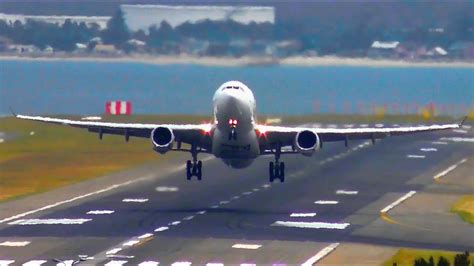 Awesome Takeoffs And Landings On Runway 34r Sydney Airport Plane