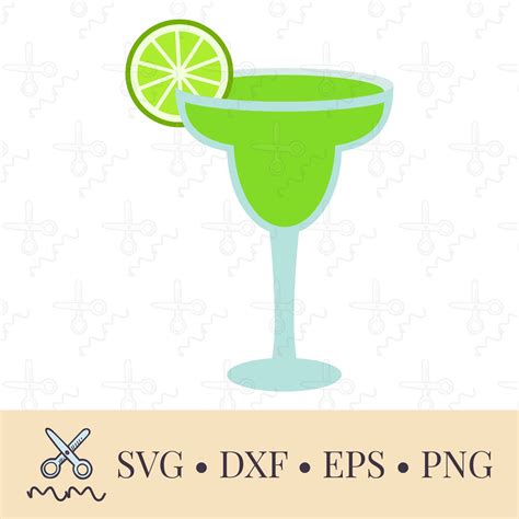 Margarita Svg Margarita Glass With Lime Svg Cinco De Mayo Etsy