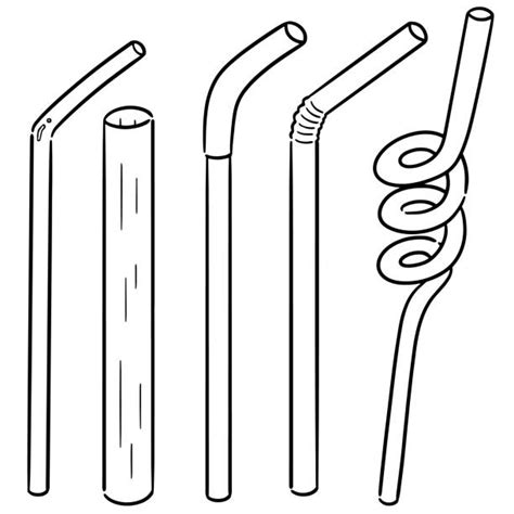 Drawing Of A Drinking Straw Illustrations Royalty Free Vector Graphics