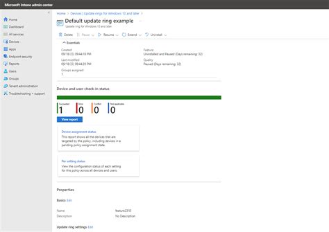 Configure Update Rings For Windows 10 And Later Policy In Intune