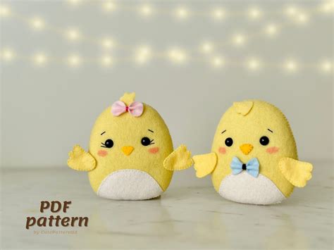 Easter Chick Pattern Pdf Svg Squishmallow Felt Chicken Easy Sewing Patterns For Beginners Farm