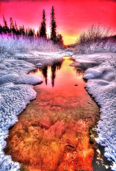 Winter Sunset Beautiful Landscapes Nature Nature Photography