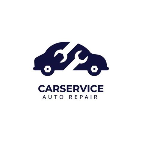 Free Simple Flat Car Service Logo Template To Download