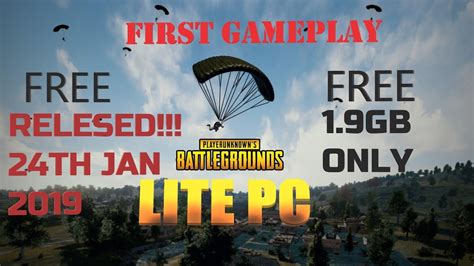 Pubg Lite Pc Full Gameplayreleased For Low End Pconly 19gb24 Jan