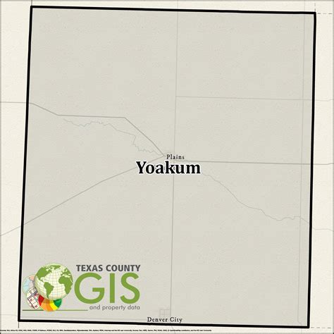 Yoakum County Gis Shapefile And Property Data Texas County Gis Data