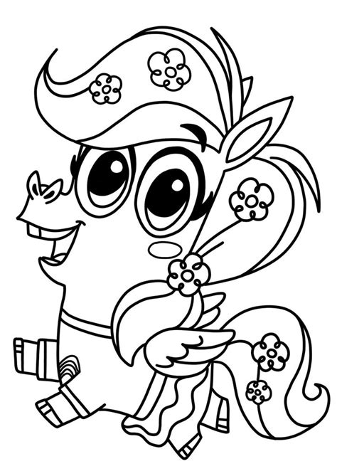 Free tropical coloring page for adults (self.coloringpages). Booba Smiling Colouring Page