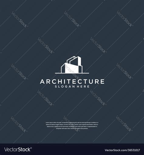 Creative Architecture Logo Design Inspiration Vector Image