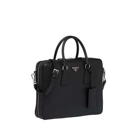 Saffiano leather briefcase | Saffiano leather, Leather ...