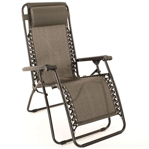 Tesco direct padded garden reclining chair blue stripe. Trinity Relaxer Reclining Garden Chair / Recliner - £49.99 ...