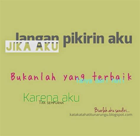 ~korus~ biarkanlah biarkan aku hidup sendirian tak ingin ku mengenangkan kisah lama biarkanlah biarkan aku hidup sendirian kerana hati ini telah dilukai. Gambar Kata Biarkan Aku Sendiri - Kata Kata