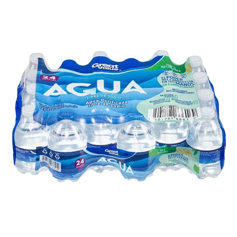 Agua Purificada Great Value 24 Botellas De 237 Ml C U Walmart