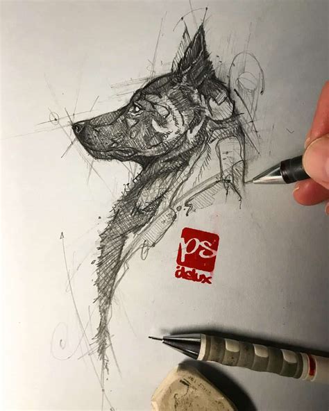 Pencil Sketch Artist Psdelux - Drawing - ARTWOONZ