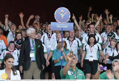 The Team Ireland Athletes At The Opening Ceremony Of The Special