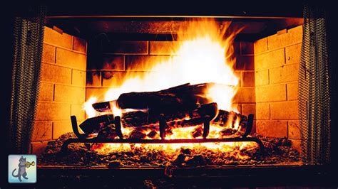 K Relaxing Fireplace Crackling Fire Sounds Youtube