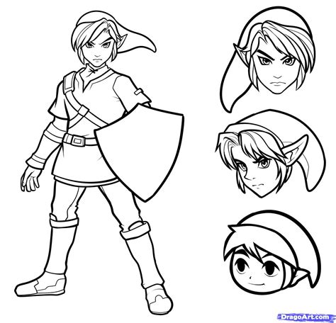 Through this art drawing tutorials, you will be able you can learn how to draw a character from your favorite video game. How to Draw Link Easy, Step by Step, Video Game Characters ...