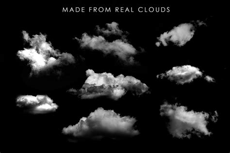 40 Cloud Brushes For Photoshop On Yellow Images Creative Store