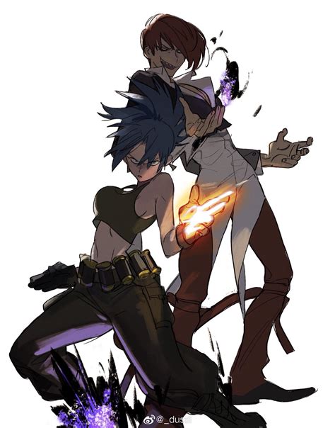 Leona Heidern And Yagami Iori The King Of Fighters Drawn By Dustll Danbooru