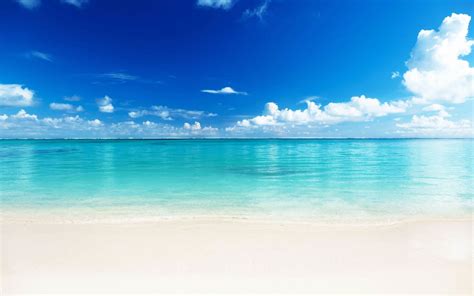 Beach During Daytime Wallpaper Landscape Tropical Sea Sky Tranquil