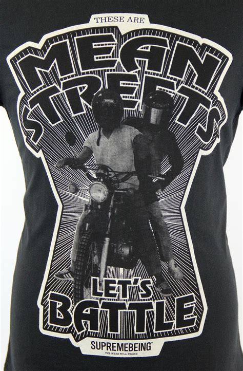 Supremebeing Mean Streets Rtero 70s Indie Graphic Print T Shirt