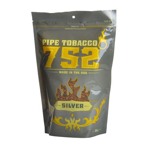 752 Silver Pipe Tobacco 6 Oz Bag Tobacco Stock