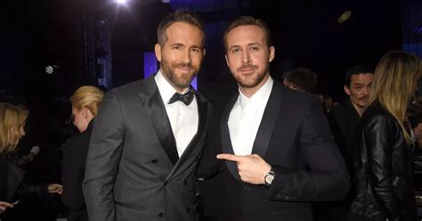 Two Ryans In One Ridiculously Good Looking Photo As Reynolds And Gosling Pose Together At