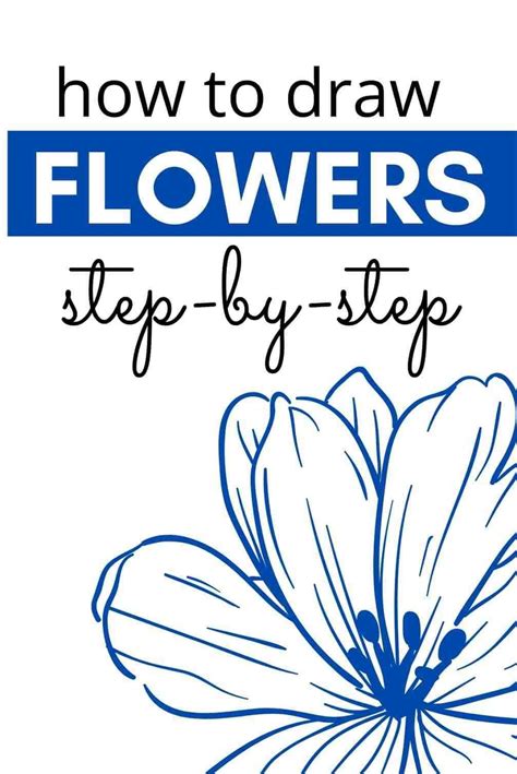 How To Draw Flowers Step By Step For Beginners With Pictures And Text