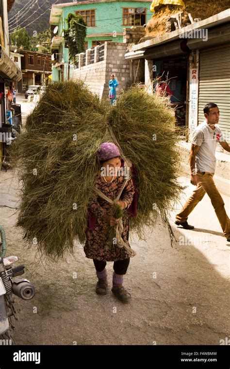 Woman Carrying Heavy Load