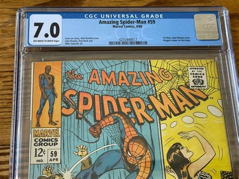 Amazing Spider Man 59 Cgc 70 1st Mary Jane Watson Cover Kingpin Cameo