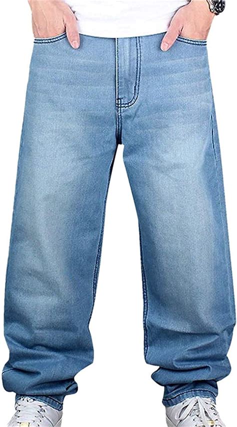 Männer Herren Hip Hop Jeanshose Hipster Style Baggy Jeans Rap Denim