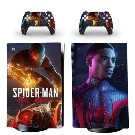 Spider Man Miles Morales Skin Sticker Decal For Ps5 Digital Edition And