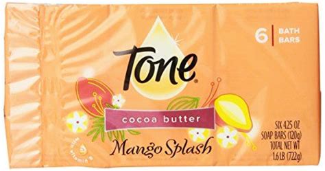 Tone Cocoa Butter Mango Splash With Vitamin E Bath Bar 425 Ounce 6
