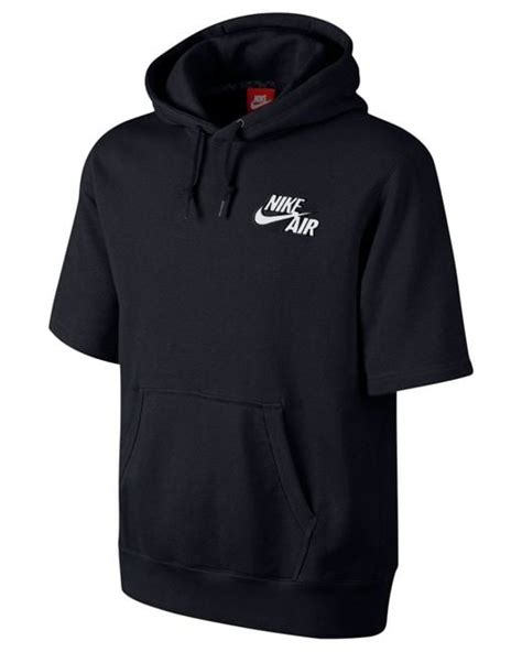 Nike Air Pivot Short Sleeve Hoodie In Black For Men Lyst