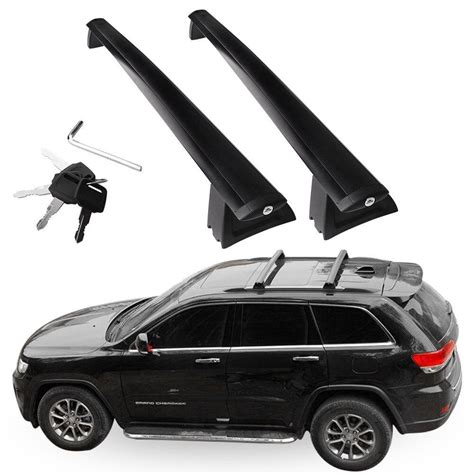 Yitamotor 2pcs Roof Cross Bars For 2011 2019 Jeep Grand Cherokee Black