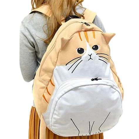 Buy Japanese Cat Cute Canvas Backpacks Female Mochila