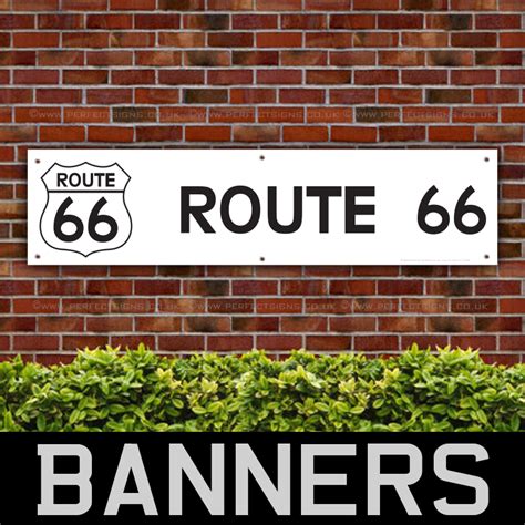 Route 66 Usa Pvc Banner