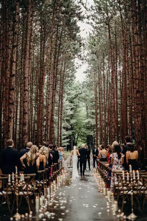 38 Décor Ideas for a Dreamy Forest Wedding Forest wedding venue