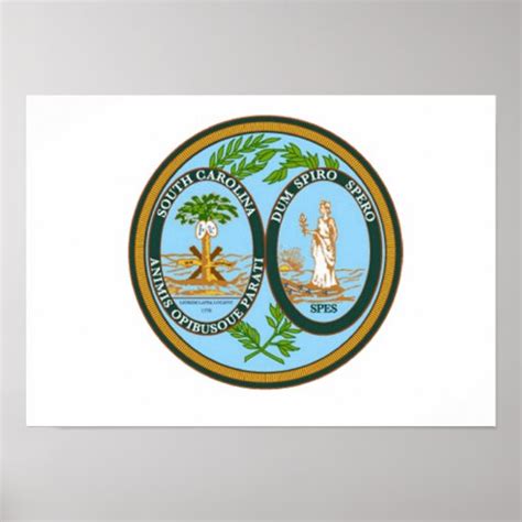 South Carolina State Seal Poster Zazzle