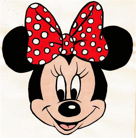 Step By Step Drawing Minnie Mouse