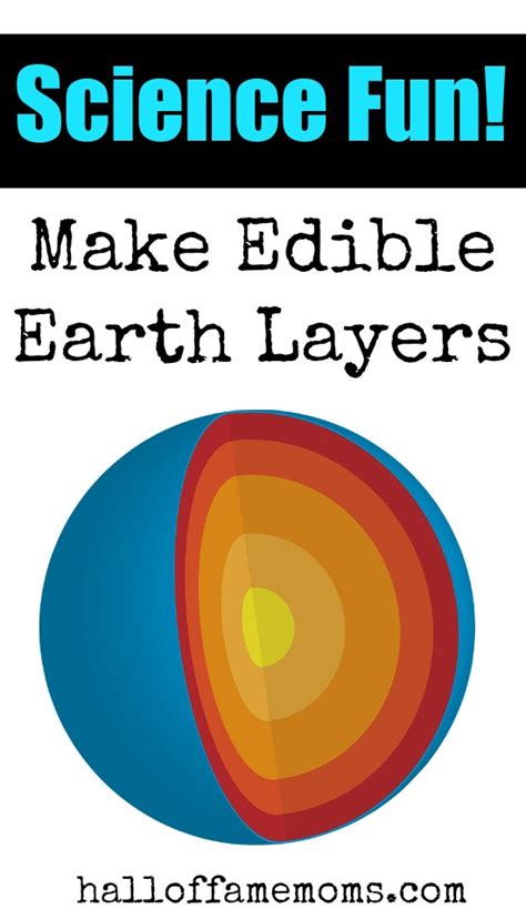 Homeschooling Earth Science Making Edible Earth Layers Hall Of Fame Moms