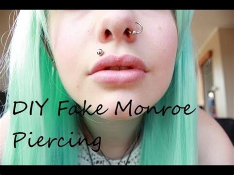Dieses diy macht es möglich! DIY Fake Madonna/Monroe Piercing - YouTube